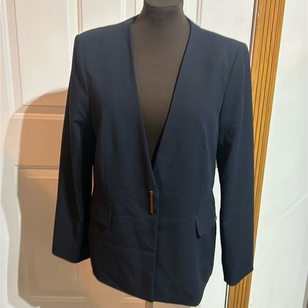 Women’s Navy Open Blazer Jacket
